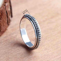 Blackened Metal Plain Band Ring For Women, Minimalist Fashion Daily Wear Jewelry view 4