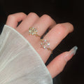 Zircon Flower Vintage Ring For Women view 3