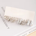 Elegant Silver Alloy C Hoop Teardrop Chain Stud Mixed Set For Women Light Luxury Fashion Earrings view 3