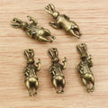 37x14mm Alloy 3D Rabbit Pendant Charm For DIY Necklace Bracelet Jewelry Accessories view 3