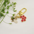 Metal Bee Honeycomb Keychain Car Key Ring Party Gift view 3