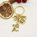 Antique Silver Western Cowboy Hat Boot Keychain Backpack Charm view 6