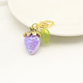 Metal Sweet Strawberry Fruit Keychain For Bag Charm Gift view 4