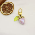 Metal Sweet Strawberry Fruit Keychain For Bag Charm Gift view 6