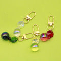 Zinc Alloy Pearl Gemstone Bead Keychain Creative Key Ring view 1