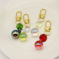 Zinc Alloy Pearl Gemstone Bead Keychain Creative Key Ring view 4