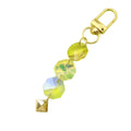 Metal Pearl Gemstone Geometric Chain Keychain Earbud Case Bag Charm view 5