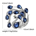 Alloy Rhinestone Peacock Brooch Luxury Women Blazer Lapel Pin view 4