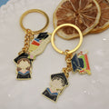 Metal Graduation Gown Cap Keychain Souvenir Gift Key Ring view 4