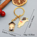 Metal Graduation Gown Cap Keychain Souvenir Gift Key Ring view 2