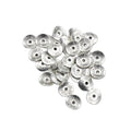 Alloy Flat Round Bead Cap Pendant With Hole 9x8.5mm For DIY Necklace Bracelet Charms view 5