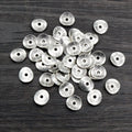 Alloy Flat Round Bead Cap Pendant With Hole 9x8.5mm For DIY Necklace Bracelet Charms view 1