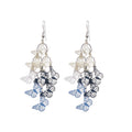 Painted Metal Hollow Butterfly Tassel Drop Earrings Fresh Forest Style Delicate Jewelry view 5