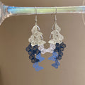Painted Metal Hollow Butterfly Tassel Drop Earrings Fresh Forest Style Delicate Jewelry view 4