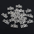 Antique Silver Alloy 2025 2026 Graduation Cap Number Charms For DIY Necklaces Bracelets view 2