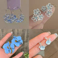 Fresh Mint Butterfly Enamel Copper Stud Earrings Summer Forest Style Fashion Jewelry view 2
