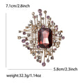 Alloy Glass Starry Sky Brooch Pin For Elegant Outfits view 6