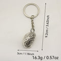 Metal Brain Keychain Bag Charm Gift For Novelty Collectors view 2