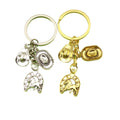 Antique Silver Zinc Alloy Western Horse Cowboy Hat Keychain Gift view 5