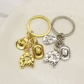 Antique Silver Zinc Alloy Western Horse Cowboy Hat Keychain Gift view 3