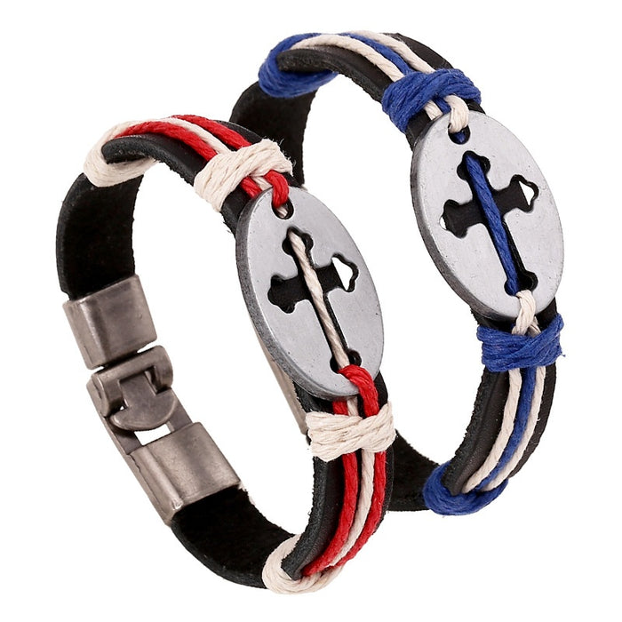 Genuine Leather Unisex Couple Bracelet, New Fashion Men's Hand Jewelry Accessory