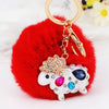 White Sheep Red-Pom