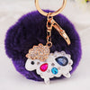 White Sheep Deep-Purple-Pom