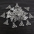 Antique Silver Alloy Geometric Triangle Pendant Charms For DIY Necklace Bracelet Jewelry 14x12mm view 4