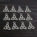 Antique Silver Alloy Geometric Triangle Pendant Charms For DIY Necklace Bracelet Jewelry 14x12mm view 3