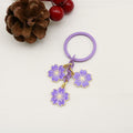 Zinc Alloy Colorful Cherry Blossom Keychain Cute Bag Charm Gift view 6