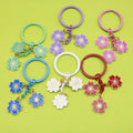 Zinc Alloy Colorful Cherry Blossom Keychain Cute Bag Charm Gift view 1