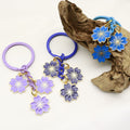 Zinc Alloy Colorful Cherry Blossom Keychain Cute Bag Charm Gift view 3