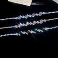 2026 New Fashion Copper Oval Zircon Clasp Bangle Light Luxury Geometric Jewelry view 4