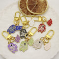 Zinc Alloy Koi Cloud Keychain Car Key Ring Gift view 3