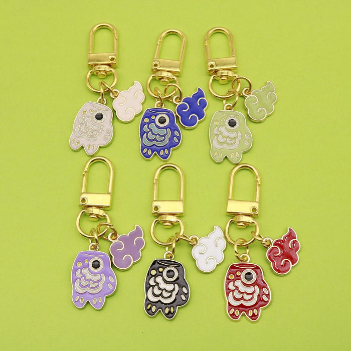 Zinc Alloy Koi Cloud Keychain Car Key Ring Gift