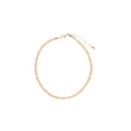 Copper Zircon Round Twisted Mesh Necklace Jewelry Set Light Luxury Geometric Collarbone Chain view 5