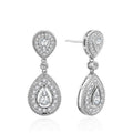 Korean Luxury Water Drop Earrings For Evening Gown Wedding Fashion Jewelry view 5