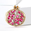 Alloy Rhinestone Pomegranate Brooch Pin For Women's Suit Accessories view 2