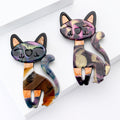 Acrylic Cat Animal Brooch Pin For Women's Clothing Accessories view 3