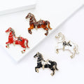 Fashion Alloy Horse Brooch For Suit And Coat Decoration view 4