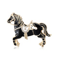 Fashion Alloy Horse Brooch For Suit And Coat Decoration view 1