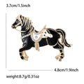 Fashion Alloy Horse Brooch For Suit And Coat Decoration view 6