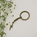 Zinc Alloy Simple Lightning Bolt Keychain Bag Charm Gift view 6