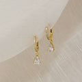 European Fashion Womens Drop Earrings, Waterdrop Geometric Hoop Dangle Earrings For Daily Wear view 2
