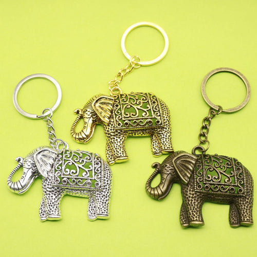 Metal Elephant Shape Keychain Cute Bag Charm Gift