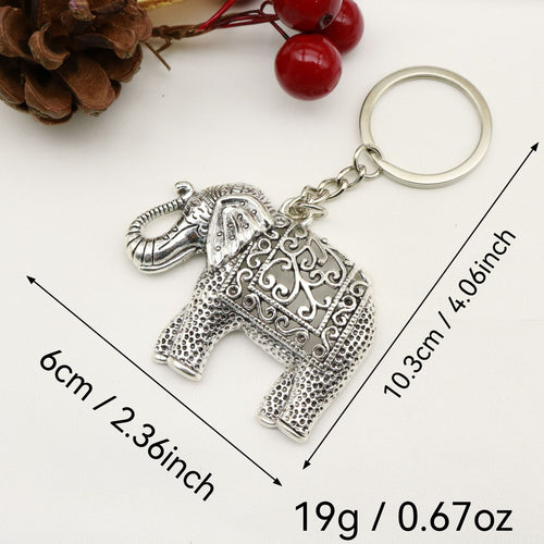 Metal Elephant Shape Keychain Cute Bag Charm Gift