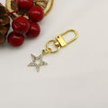 Alloy Rhinestone Five Point Star Keychain Party Gift view 6
