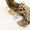 Alloy Rhinestone Five Point Star Keychain Party Gift view 4