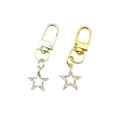 Alloy Rhinestone Five Point Star Keychain Party Gift view 5