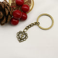 Metal Heart Cross Keychain Gift view 6